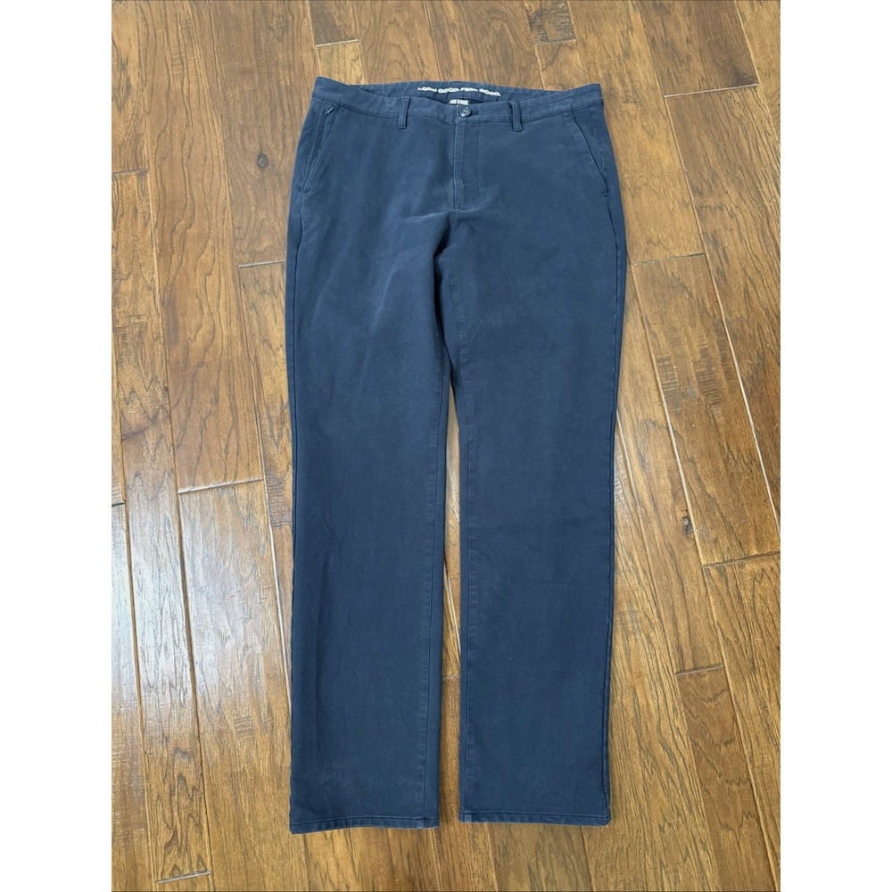 True Classic Straight Twill Chino Khaki Navy Stretch Mens Dress Pants Zip 38x36